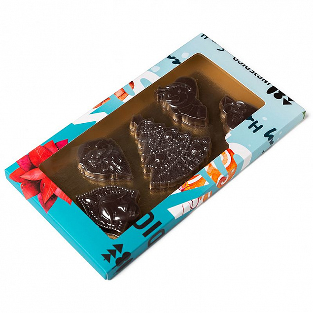 Набор фигурного шоколада Choco New Year на заказ с логотипом в Санкт-Петербурге заказать по выгодной цене в кибермаркете AvroraStore