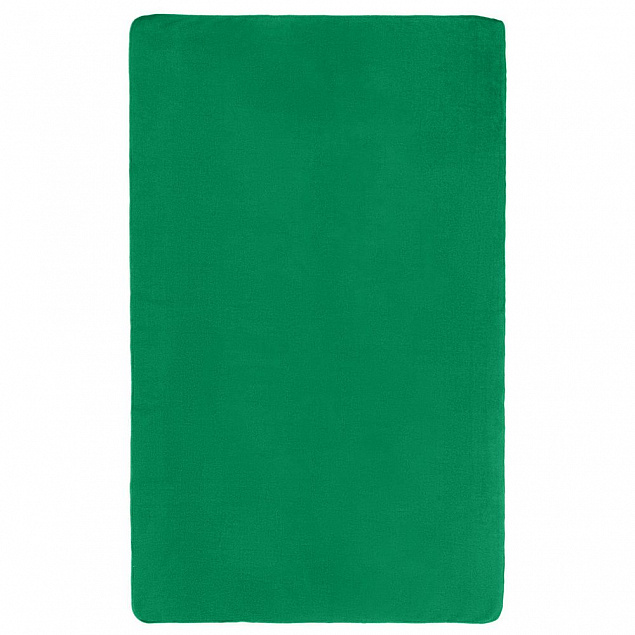 Флисовый плед Warm&Peace, зеленый с логотипом в Санкт-Петербурге заказать по выгодной цене в кибермаркете AvroraStore