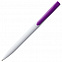 Ручка шариковая Pin, белая с фиолетовым с логотипом в Санкт-Петербурге заказать по выгодной цене в кибермаркете AvroraStore