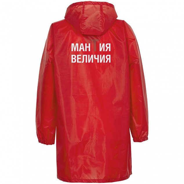 Дождевик «Мантия величия», красный с логотипом в Санкт-Петербурге заказать по выгодной цене в кибермаркете AvroraStore