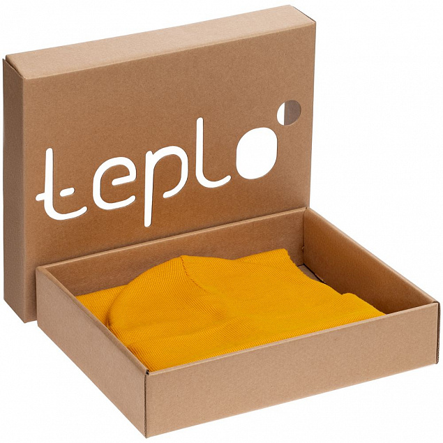 Коробка Teplo, малая, крафт с логотипом в Санкт-Петербурге заказать по выгодной цене в кибермаркете AvroraStore