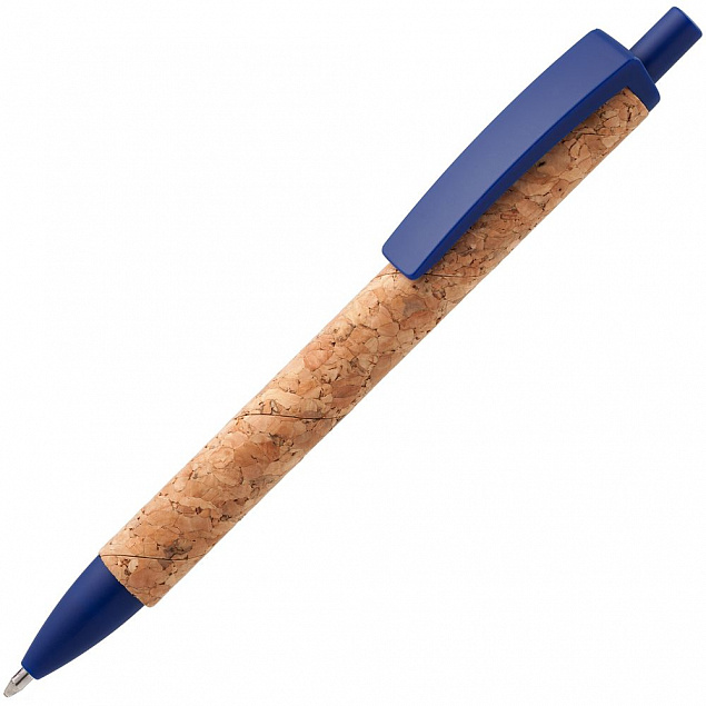 Ручка шариковая Grapho, синяя с логотипом в Санкт-Петербурге заказать по выгодной цене в кибермаркете AvroraStore