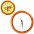 Часы настенные "ПРОМО" разборные ; оранжевый,  D28,5 см; пластик с логотипом в Санкт-Петербурге заказать по выгодной цене в кибермаркете AvroraStore