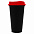 Стакан с крышкой Color Cap Black, черный с синим с логотипом в Санкт-Петербурге заказать по выгодной цене в кибермаркете AvroraStore