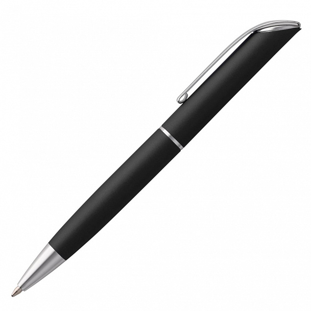 Ручка шариковая Glide, черная с логотипом в Санкт-Петербурге заказать по выгодной цене в кибермаркете AvroraStore