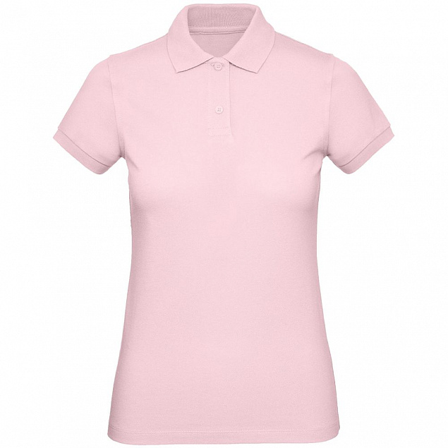 Рубашка поло женская Inspire, розовая с логотипом в Санкт-Петербурге заказать по выгодной цене в кибермаркете AvroraStore