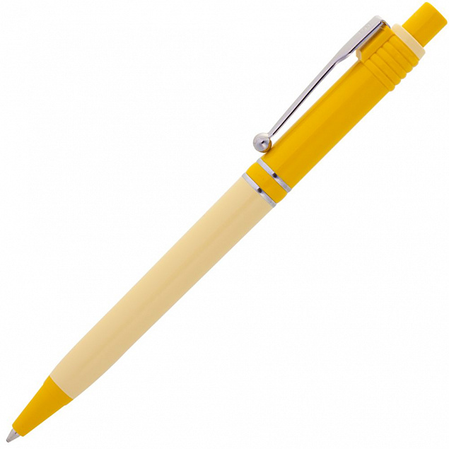 Ручка шариковая Raja Shade, желтая с логотипом в Санкт-Петербурге заказать по выгодной цене в кибермаркете AvroraStore