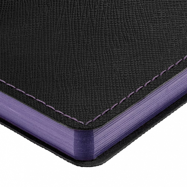 Ежедневник Nice Twice, недатированный, черный с фиолетовым с логотипом в Санкт-Петербурге заказать по выгодной цене в кибермаркете AvroraStore
