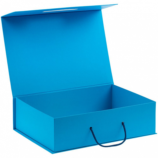 Коробка Case, подарочная, голубая с логотипом в Санкт-Петербурге заказать по выгодной цене в кибермаркете AvroraStore