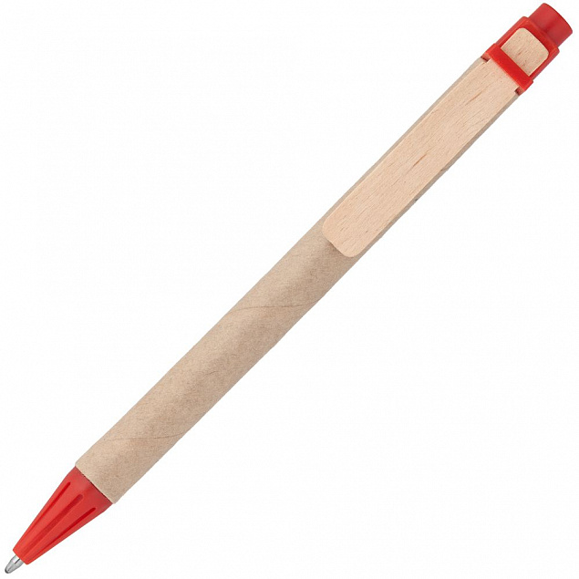 Ручка шариковая Wandy, красная с логотипом в Санкт-Петербурге заказать по выгодной цене в кибермаркете AvroraStore