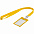 Карман для бейджа с лентой Staff, желтый с логотипом в Санкт-Петербурге заказать по выгодной цене в кибермаркете AvroraStore