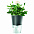 Горшок для растений с функцией самополива Flowerpot, фарфоровый, серый с логотипом в Санкт-Петербурге заказать по выгодной цене в кибермаркете AvroraStore