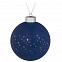 Елочный шар Stars, 10 см, синий с логотипом в Санкт-Петербурге заказать по выгодной цене в кибермаркете AvroraStore