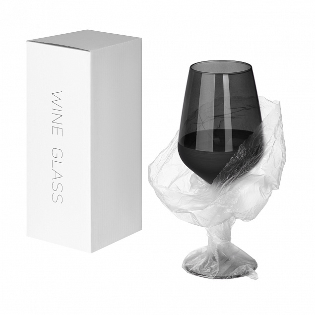 Бокал для вина, Black Edition, 490 ml, черный с логотипом в Санкт-Петербурге заказать по выгодной цене в кибермаркете AvroraStore