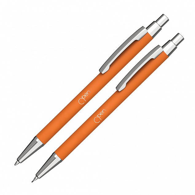 Набор "Ray" (ручка+карандаш), покрытие soft touch с логотипом в Санкт-Петербурге заказать по выгодной цене в кибермаркете AvroraStore