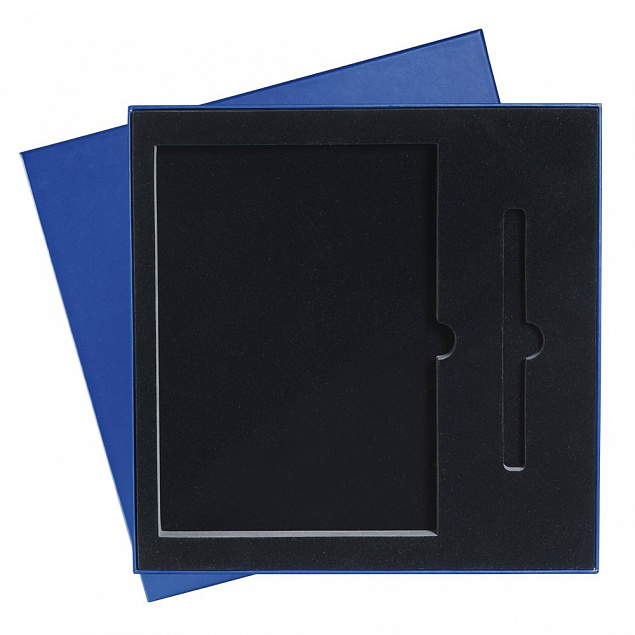 Подарочный набор Portobello/Sky синий-серый (Ежедневник недат А5, Ручка),черный ложемент с логотипом в Санкт-Петербурге заказать по выгодной цене в кибермаркете AvroraStore