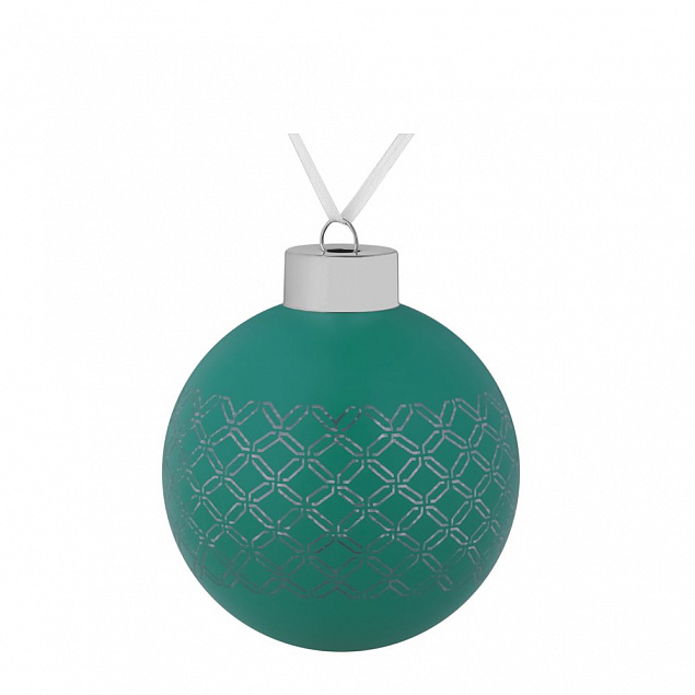 Елочный шар Queen, 8 см, зеленый с логотипом в Санкт-Петербурге заказать по выгодной цене в кибермаркете AvroraStore
