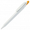 OTTO, ручка шариковая, желтый/белый, пластик с логотипом в Санкт-Петербурге заказать по выгодной цене в кибермаркете AvroraStore