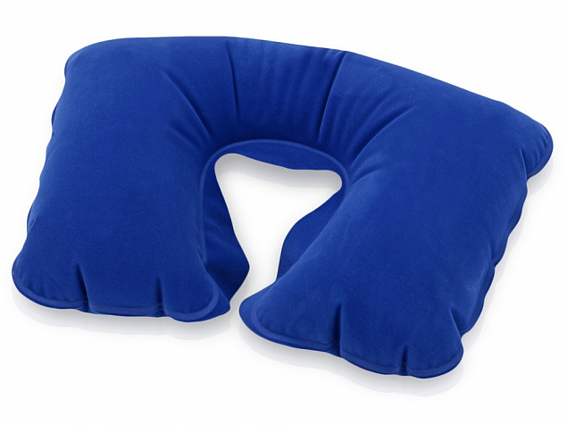 Подушка надувная Релакс, синий классический с логотипом в Санкт-Петербурге заказать по выгодной цене в кибермаркете AvroraStore