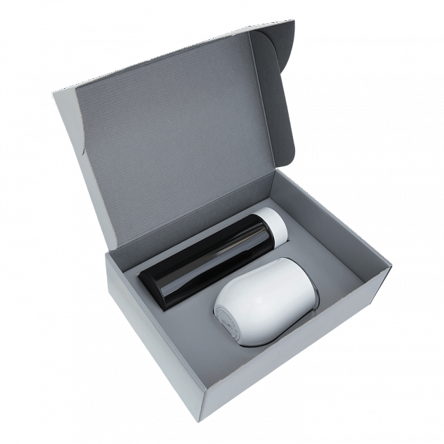 Набор Hot Box Duo CB grey (черный с белым) с логотипом в Санкт-Петербурге заказать по выгодной цене в кибермаркете AvroraStore