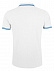 Рубашка поло мужская PASADENA MEN 200 с контрастной отделкой, белая с голубым с логотипом в Санкт-Петербурге заказать по выгодной цене в кибермаркете AvroraStore