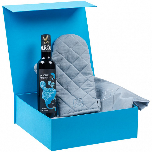 Коробка Quadra, голубая с логотипом в Санкт-Петербурге заказать по выгодной цене в кибермаркете AvroraStore