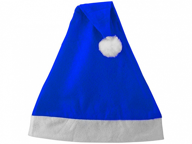 Новогодняя шапка, ярко-синий/белый с логотипом в Санкт-Петербурге заказать по выгодной цене в кибермаркете AvroraStore