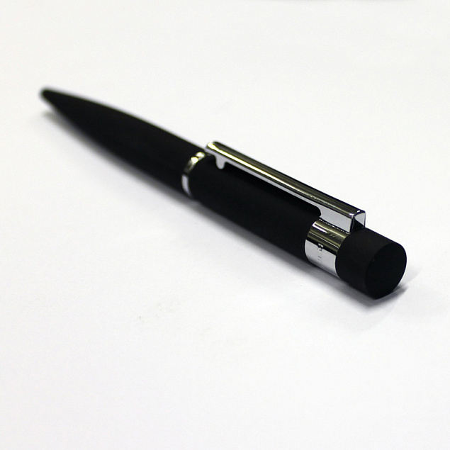Ручка шариковая Loop Black с логотипом в Санкт-Петербурге заказать по выгодной цене в кибермаркете AvroraStore