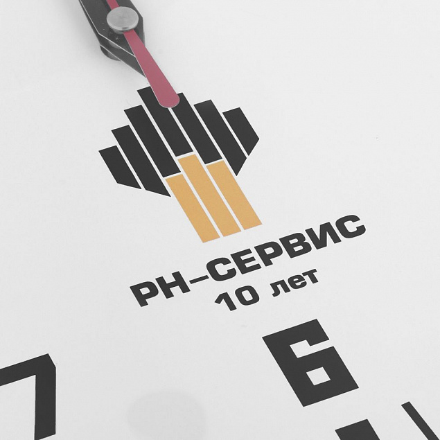 Часы настенные Vivid large, белые с логотипом в Санкт-Петербурге заказать по выгодной цене в кибермаркете AvroraStore