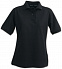 Рубашка поло женская SEMORA, черная с логотипом в Санкт-Петербурге заказать по выгодной цене в кибермаркете AvroraStore