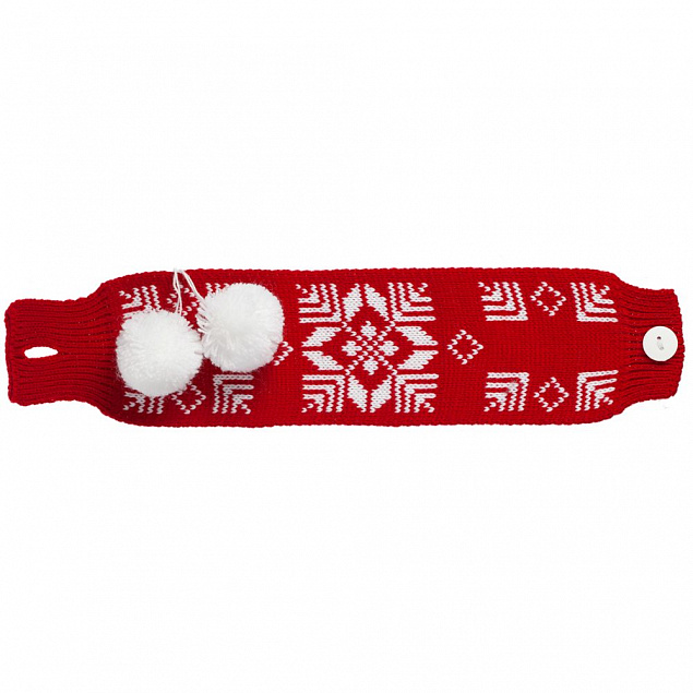 Кружка с манжетой «Снежинки», красная с логотипом в Санкт-Петербурге заказать по выгодной цене в кибермаркете AvroraStore
