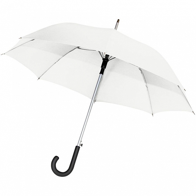 Зонт-трость Alu AC,белый с логотипом в Санкт-Петербурге заказать по выгодной цене в кибермаркете AvroraStore