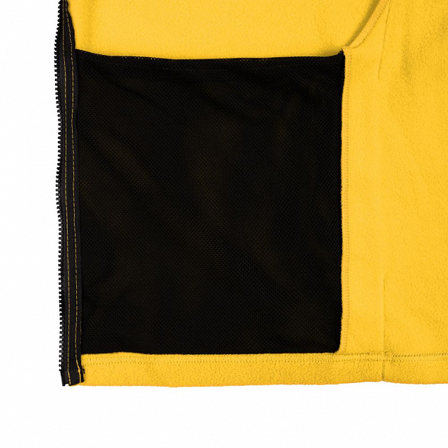 Куртка флисовая унисекс Manakin, желтая с логотипом в Санкт-Петербурге заказать по выгодной цене в кибермаркете AvroraStore
