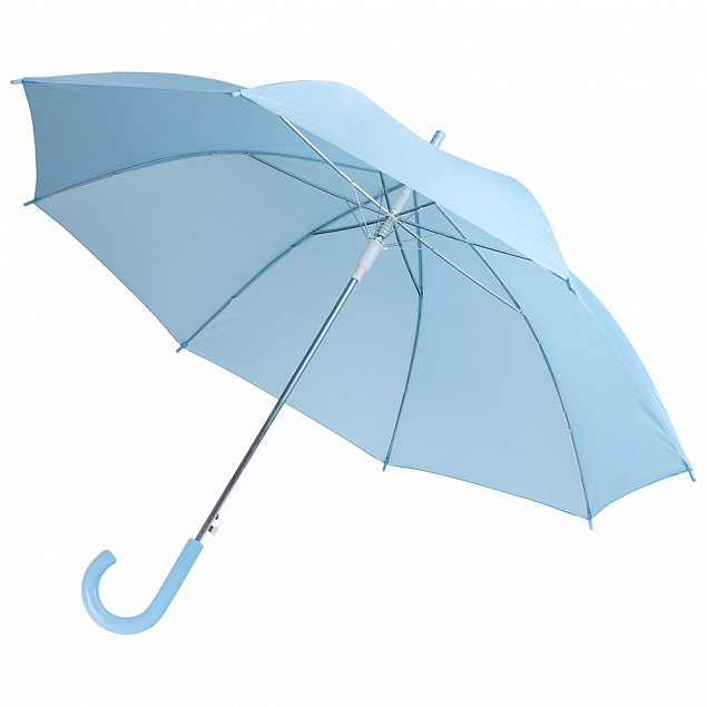 Зонт-трость Unit Promo, голубой с логотипом в Санкт-Петербурге заказать по выгодной цене в кибермаркете AvroraStore