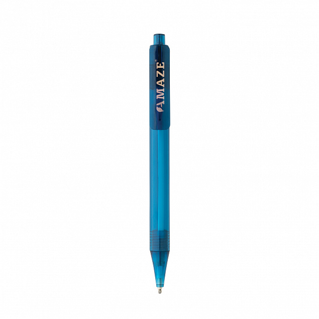 Ручка X8 из прозрачного rPET GRS с логотипом в Санкт-Петербурге заказать по выгодной цене в кибермаркете AvroraStore