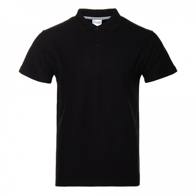 Рубашка поло Рубашка мужская 04 Чёрный с логотипом в Санкт-Петербурге заказать по выгодной цене в кибермаркете AvroraStore