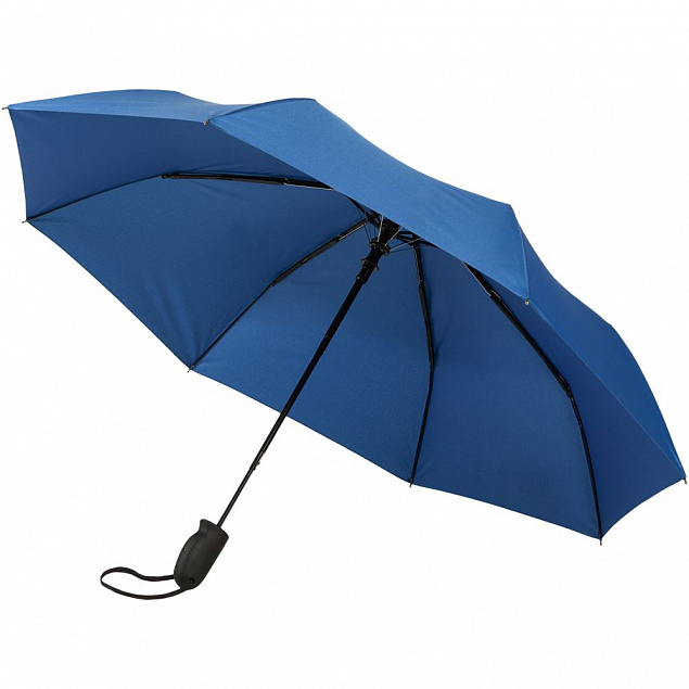 Складной зонт Magic с проявляющимся рисунком, синий с логотипом в Санкт-Петербурге заказать по выгодной цене в кибермаркете AvroraStore