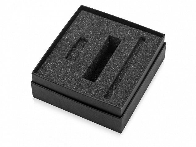 Коробка подарочная Smooth M для зарядного устройства, ручки и флешки с логотипом в Санкт-Петербурге заказать по выгодной цене в кибермаркете AvroraStore