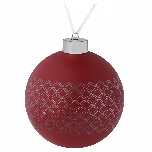 Елочный шар Queen, 10 см, красный с логотипом в Санкт-Петербурге заказать по выгодной цене в кибермаркете AvroraStore