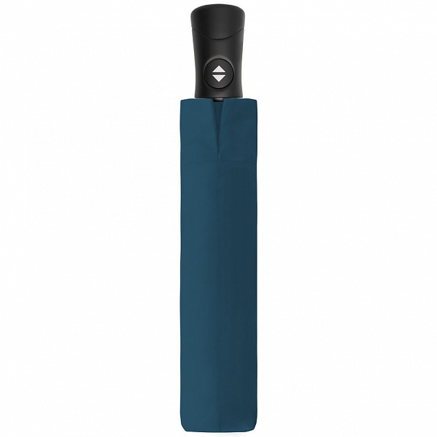 Складной зонт Fiber Magic Superstrong, голубой с логотипом в Санкт-Петербурге заказать по выгодной цене в кибермаркете AvroraStore