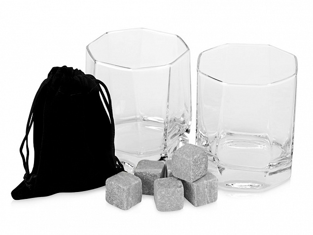 Набор для виски: 2 бокала, 6 камней, мешочек, коробка с логотипом в Санкт-Петербурге заказать по выгодной цене в кибермаркете AvroraStore