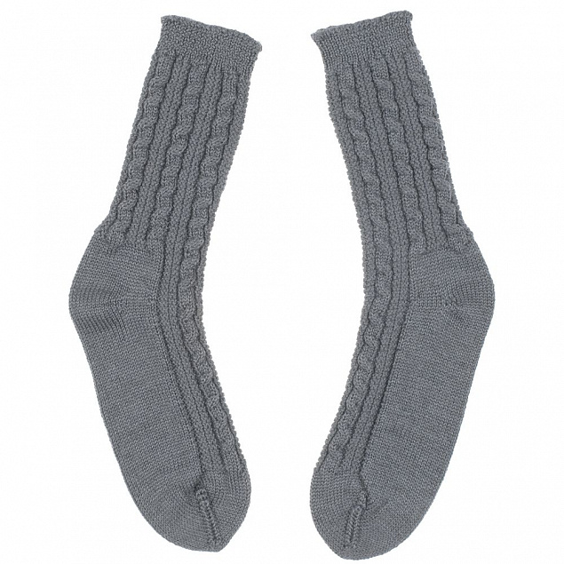 Носки Keep Feet, серые с логотипом в Санкт-Петербурге заказать по выгодной цене в кибермаркете AvroraStore