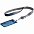 Чехол для пропуска с лентой и ретрактором Devon, синий с логотипом в Санкт-Петербурге заказать по выгодной цене в кибермаркете AvroraStore