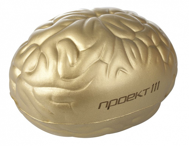 Антистресс «Золотой мозг» с логотипом в Санкт-Петербурге заказать по выгодной цене в кибермаркете AvroraStore