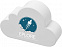 Антистресс Caleb cloud, белый с логотипом в Санкт-Петербурге заказать по выгодной цене в кибермаркете AvroraStore
