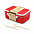 Ланчбокс (контейнер для еды) Inar, красный с логотипом в Санкт-Петербурге заказать по выгодной цене в кибермаркете AvroraStore