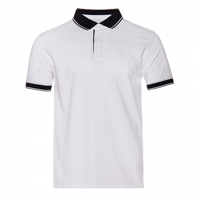 Рубашка поло StanContrast Белый с логотипом в Санкт-Петербурге заказать по выгодной цене в кибермаркете AvroraStore