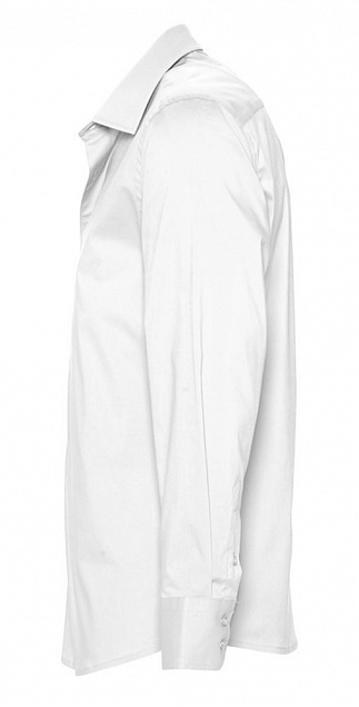 Рубашка мужская с длинным рукавом BRIGHTON, белая с логотипом в Санкт-Петербурге заказать по выгодной цене в кибермаркете AvroraStore