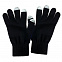 Перчатки мужские для работы с сенсорными экранами, черные с логотипом в Санкт-Петербурге заказать по выгодной цене в кибермаркете AvroraStore