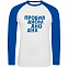 Футболка с длинным рукавом «Дно дна», белая с ярко-синим с логотипом в Санкт-Петербурге заказать по выгодной цене в кибермаркете AvroraStore